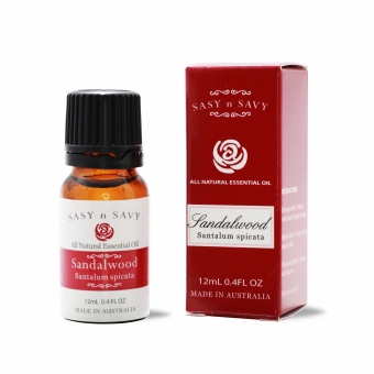 SANDALWOOD (SANTALUM SPICATA) 100_ PURE ESSENTIAL OIL 12ML_ Sasy n Savy