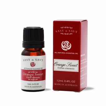 ORANGE SWEET (CITRUS SINENSIS) 100_ PURE ESSENTIAL OIL 12ML_ Sasy n Savy
