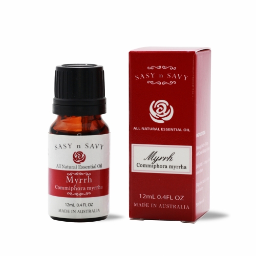 MYRRH (COMMIPHORA MYRRHA) 100_ PURE ESSENTIAL OIL 12ML_ Sasy n Savy