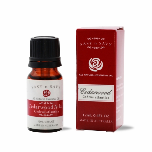 CEDARWOOD ATLAS (CEDRUS ATLANTICA) 100_ PURE ESSENTIAL OIL 12ML_ Sasy n Savy